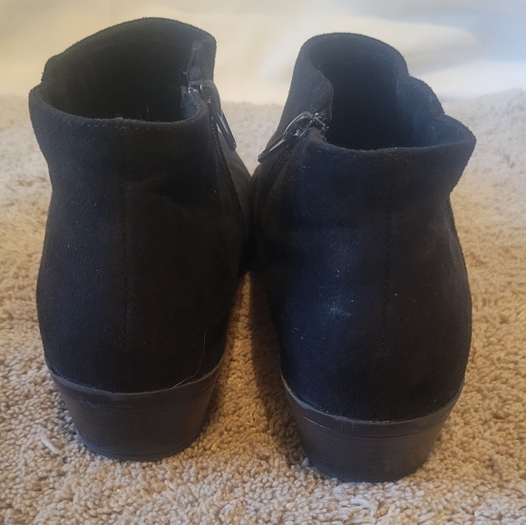 Shoe Land Suede Ankle Boot Black ~ Size 8 - Picture 7 of 7